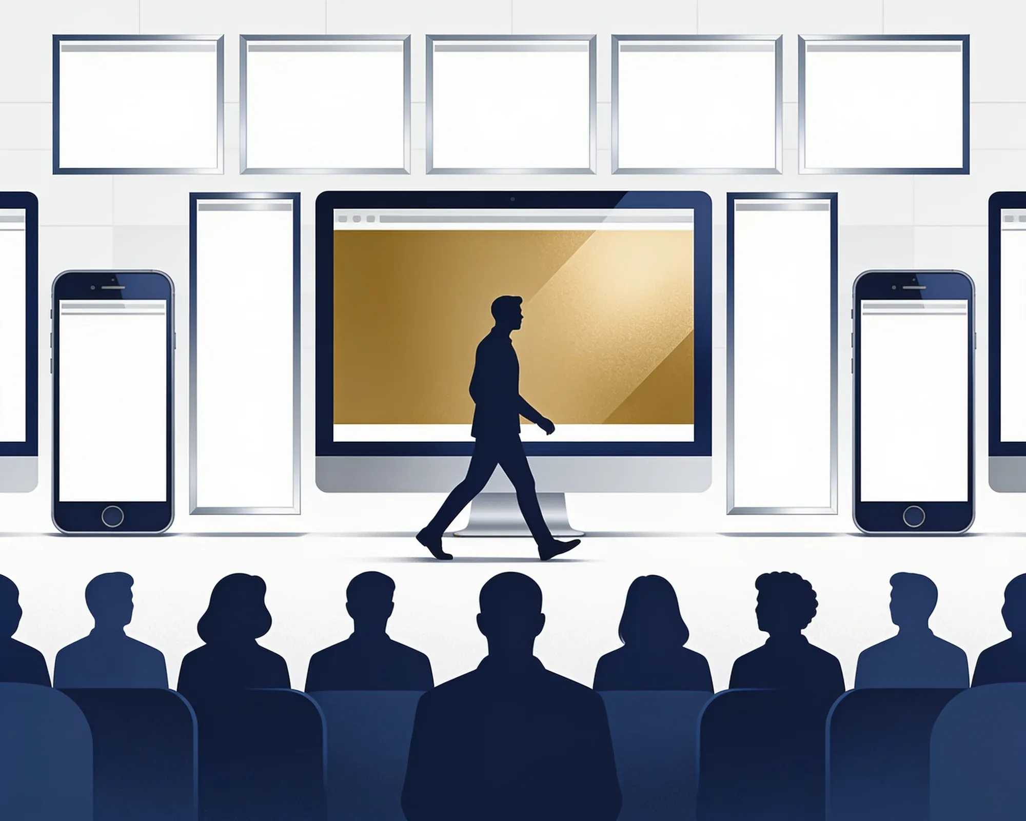 Display banner ads following an engaged audience across desktop and mobile websites